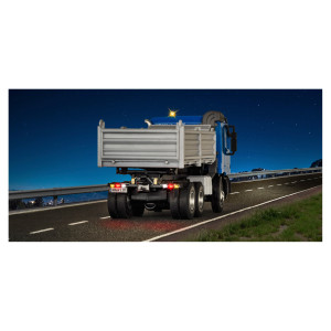 Viessmann 8000 CarMotion Basis Startset MB ACTROS kiepwagen met zwaailichten, H0