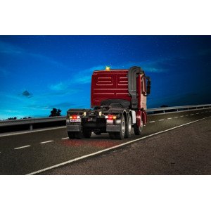 Viessmann 8011 Mercedes Benz ACTROS 3-assige oplegger met zwaailichten Basis functioneel model