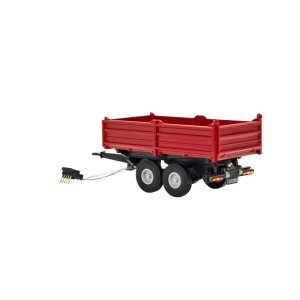 Viessmann 8214 Tandem Kipper rood functioneel model H0
