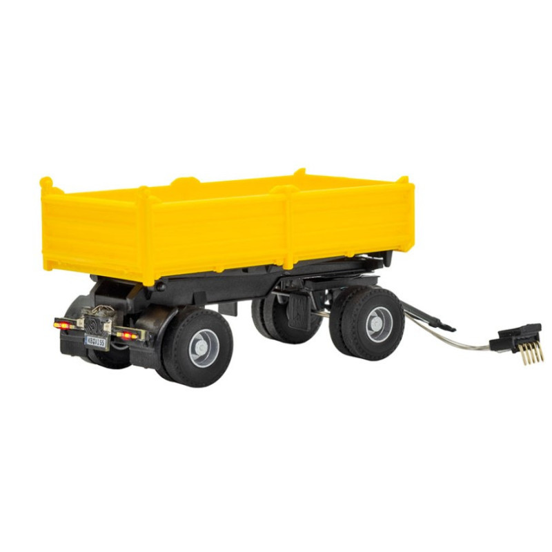 Viessmann 8215 2-assige kiepwagen geel functioneel model H0