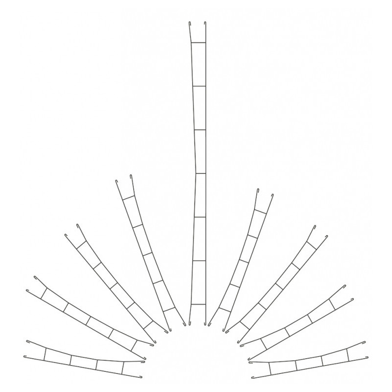 Viessmann 4132 rijdraad 172,5mm 5 stuks spoorbreedte H0