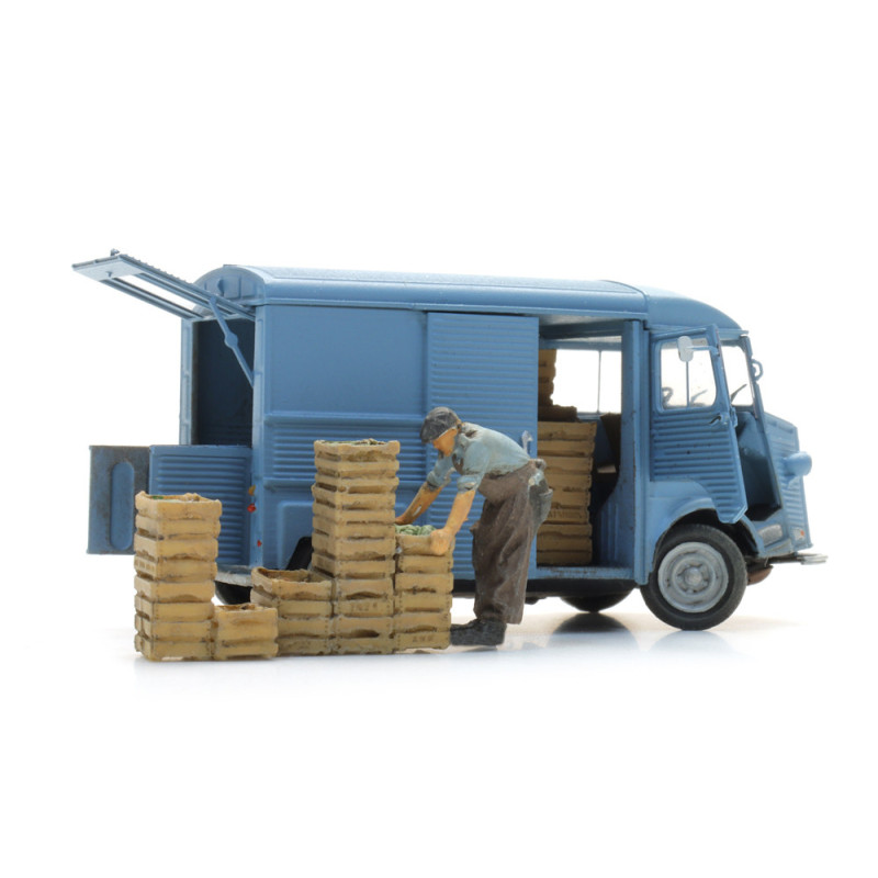 Artitec 5870155 Marktkoopman met kratten