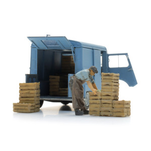 Artitec 5870155 Marktkoopman met kratten