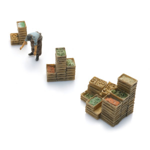 Artitec 5870155 Marktkoopman met kratten