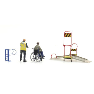 Artitec 387.447 - Rolstoelbrug met rolstoel en 2 figuren